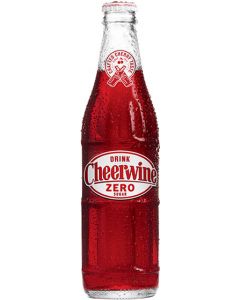 Cheerwine Zero Sugar Glass Bottles 24-Pack