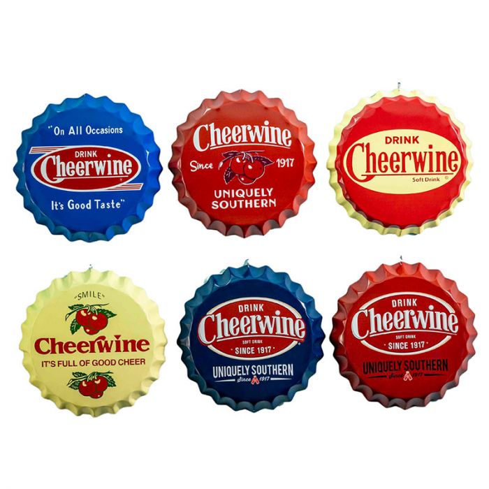 Retro Yellow Bottle Cap - Cheerwine.com