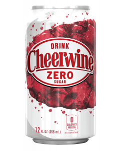 Cheerwine Zero Sugar Cans 24-pack