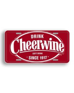Cheerwine Sign - License Plate