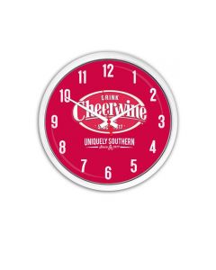 Cheerwine Round Clock