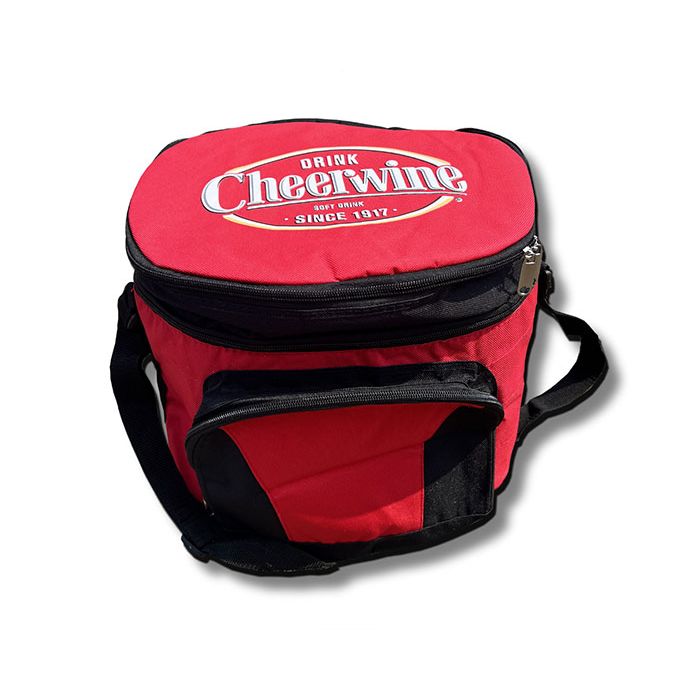 Red Soft Sided Cheerwine Cooler Holds 18 12 ounce cans - Cheerwine.com