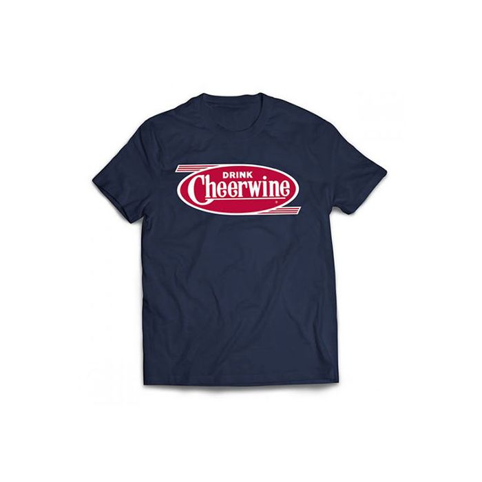 Police station Imperative Mindful Official Retro Cheerwine T-Shirt Classic Navy Blue - Cheerwine.com